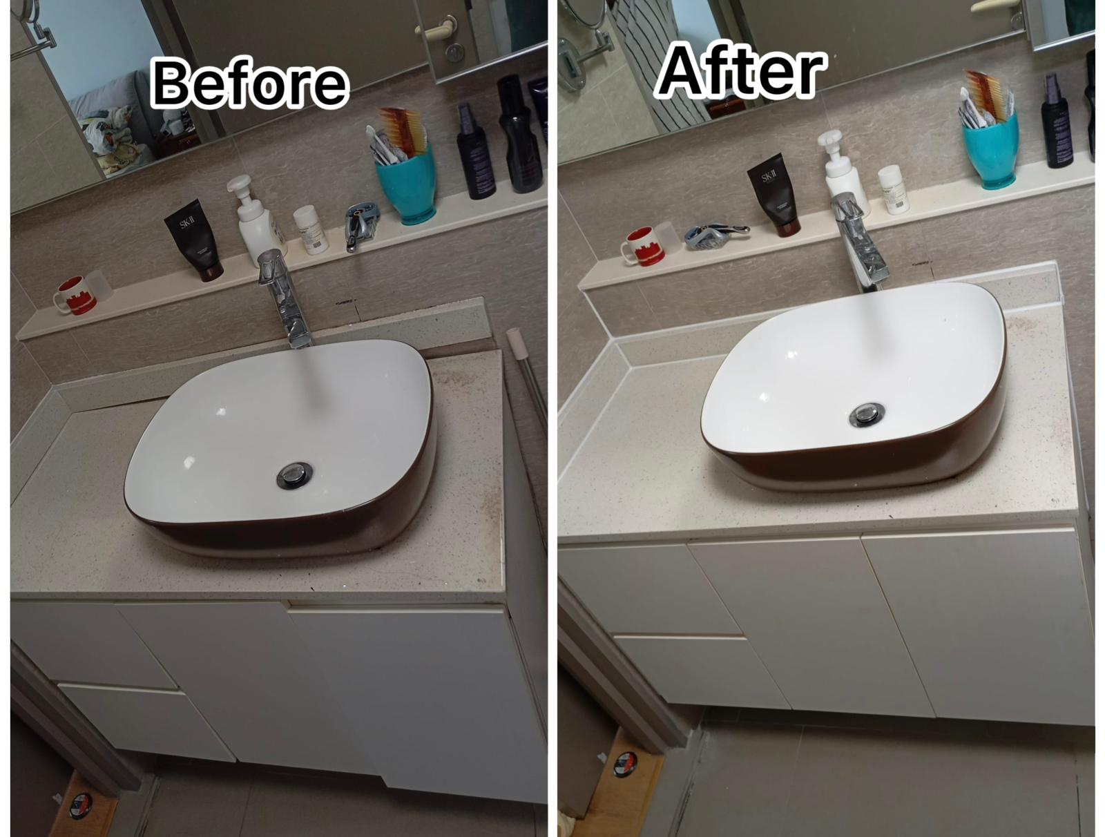 Professional Bathroom Sink & Countertop Restoration Service in Singapore
